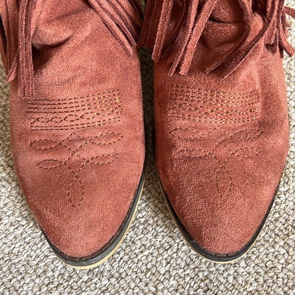 Mi.iM Thea fringe leather booties 6.5 - Picture 9 of 9